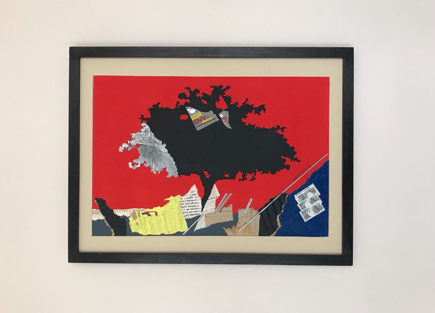 Collage and ink by martine rosset, 1949-2011