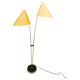 Mid Century Japanese Style Brass Floor Lamp, 1960s