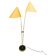 Mid Century Japanese Style Brass Floor Lamp, 1960s