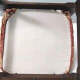 Vintage Set of Six Walnut Chairs by Gianfranco Frattini for Cassina with Stripe Patterned Orange Fab