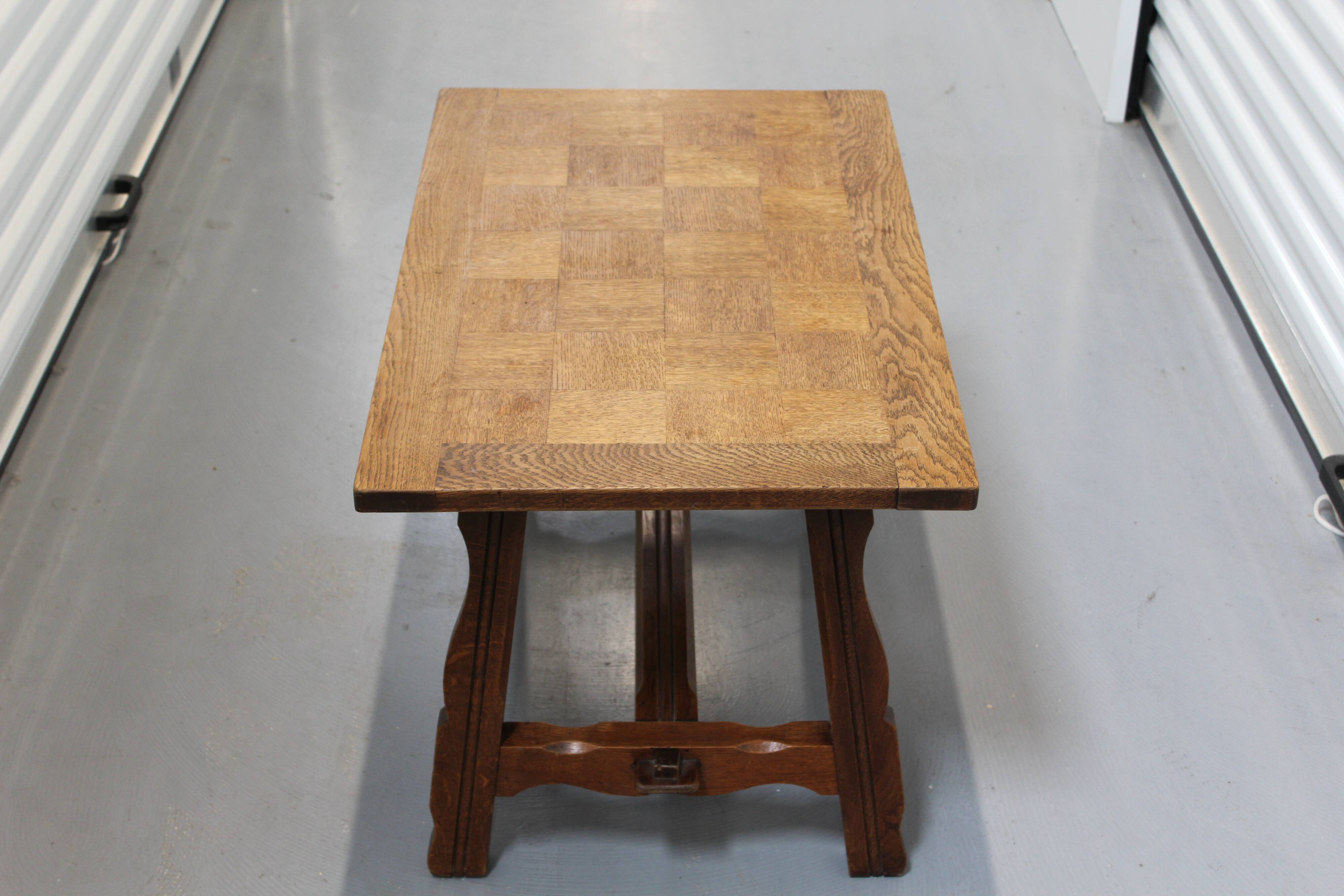 Rustic wooden coffee table