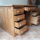 American flat desk with vintage coffered boxes