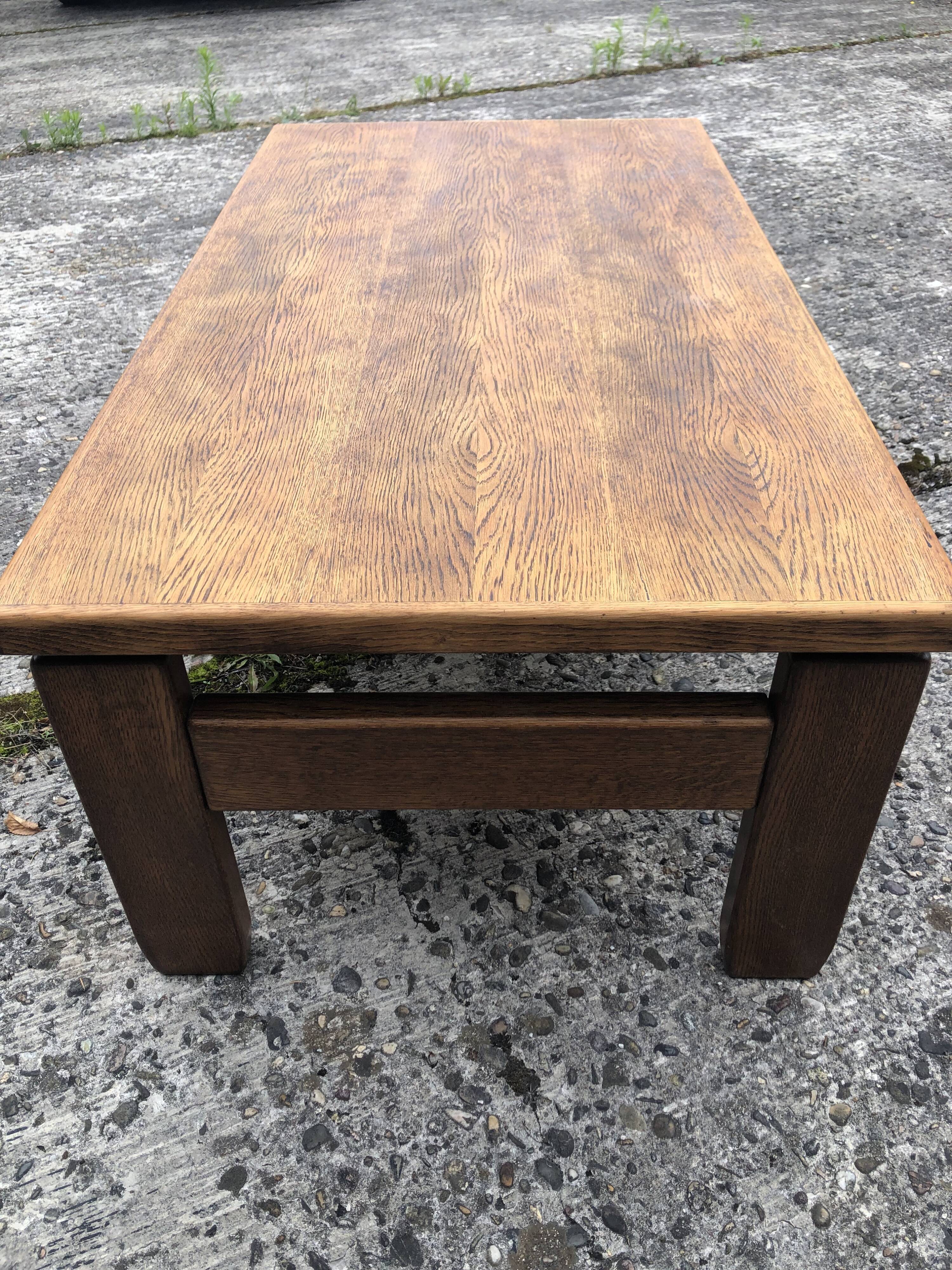 Vintage wooden coffee table 60s