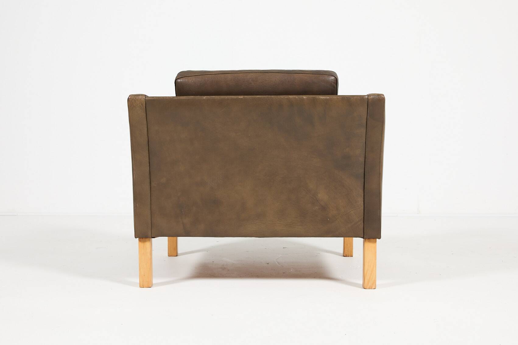 Vintage Danish design leather armchair from Vemb, 1980’s