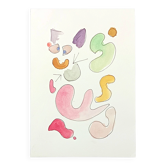 Peinture abstraite originale – formes organiques colorées