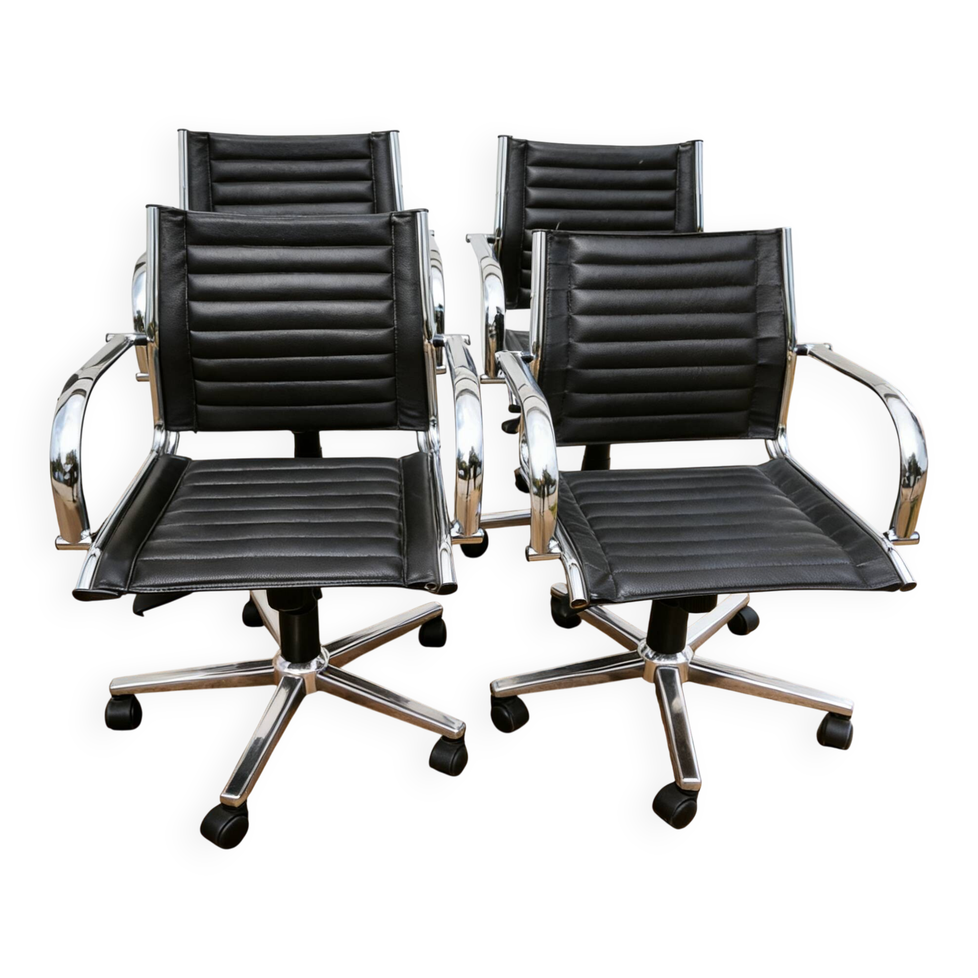 Set of 4 BUM office chairs