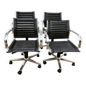Suite de 4 fauteuils - bureau