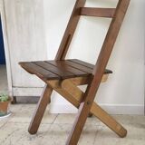 Folding chairs "by the wood fire"