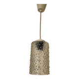 Amber bubble glass pendant light from the 60s