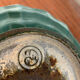 Enamelled cast iron ball vase art deco style