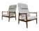Mid-century high back armchairs by Edmund Homa, GFM, Poland, 1960s, set of