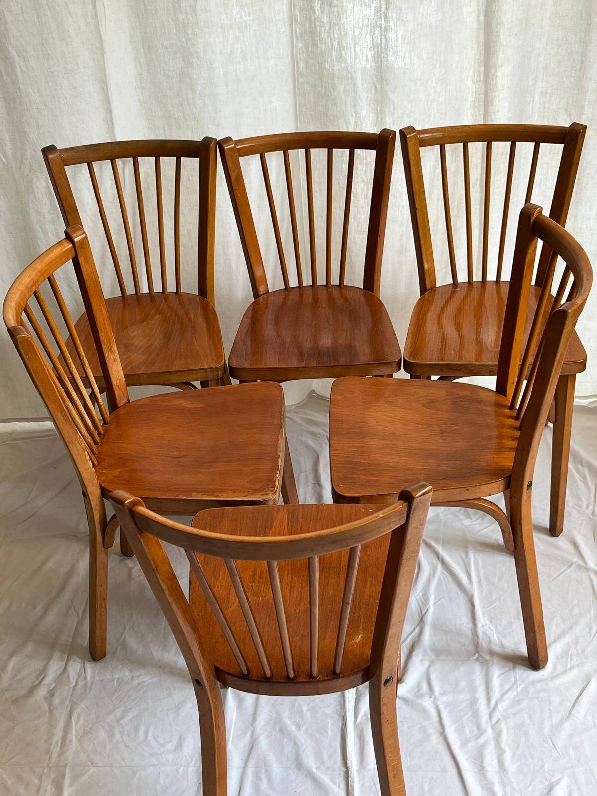 Set of 6 Baumann bistro chairs