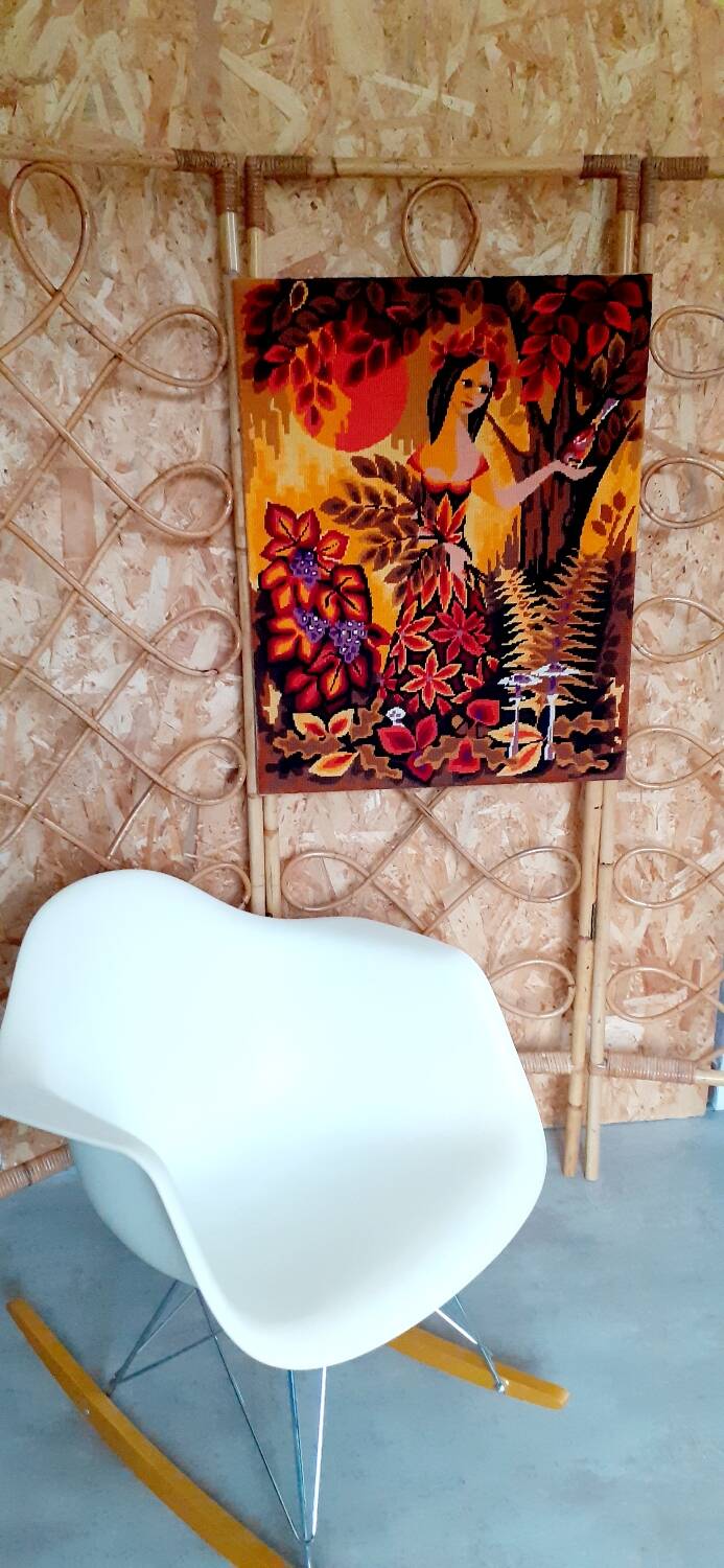 70's canvas painting