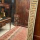Woodwork mirror fireplace glass Greek frieze decor early 19th Empire 167 x 128.7 cm