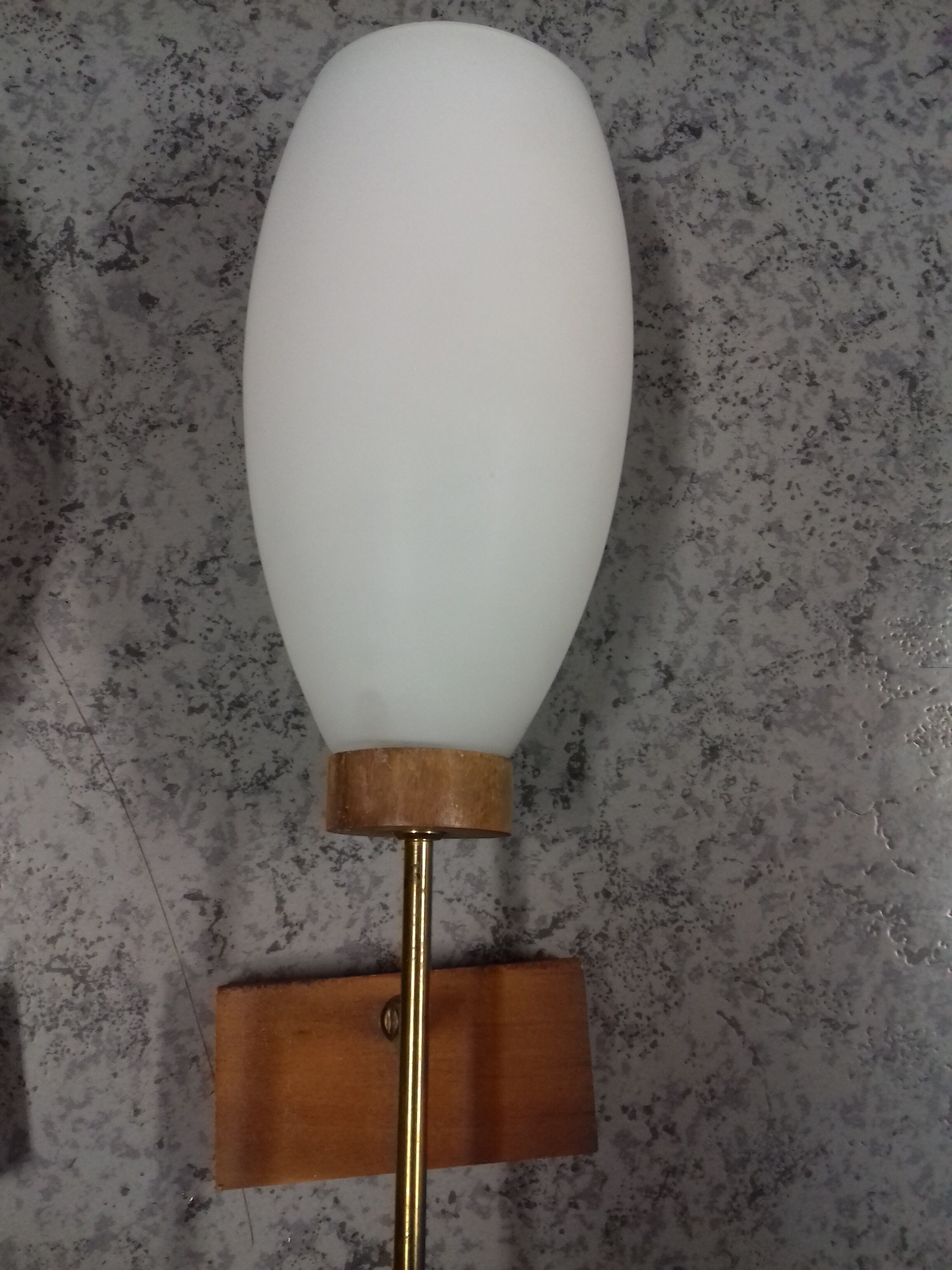 Paire d'appliques murales en teck vintage Selency