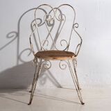 Anciennes chaises de jardin avec accoudoirs (1920). Ensemble de 3 pièces