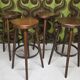 Lot de 4 tabourets de bar vintage  Années 1970
