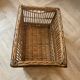 Grande panière, panier, lingère en rotin, osier ancienne