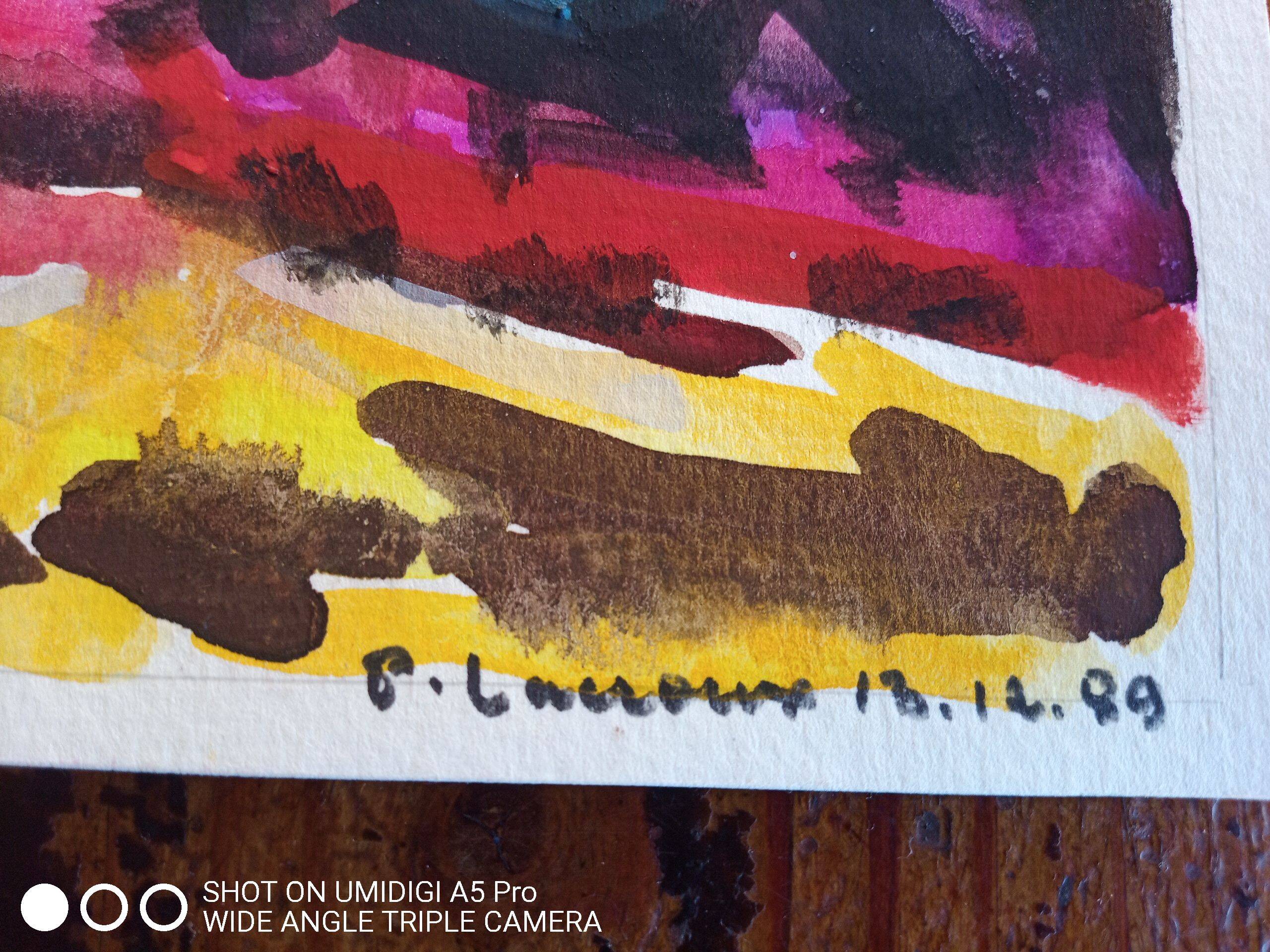 Pierre Lacroux (1909-1993) Gouache on paper 24 x 32 cm - from 1989 - (314)