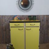 Yellow formica sideboard
