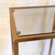 Pull-out harnesses in gilded brass and smoked glass.