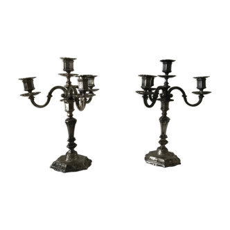 silver metal chandeliers