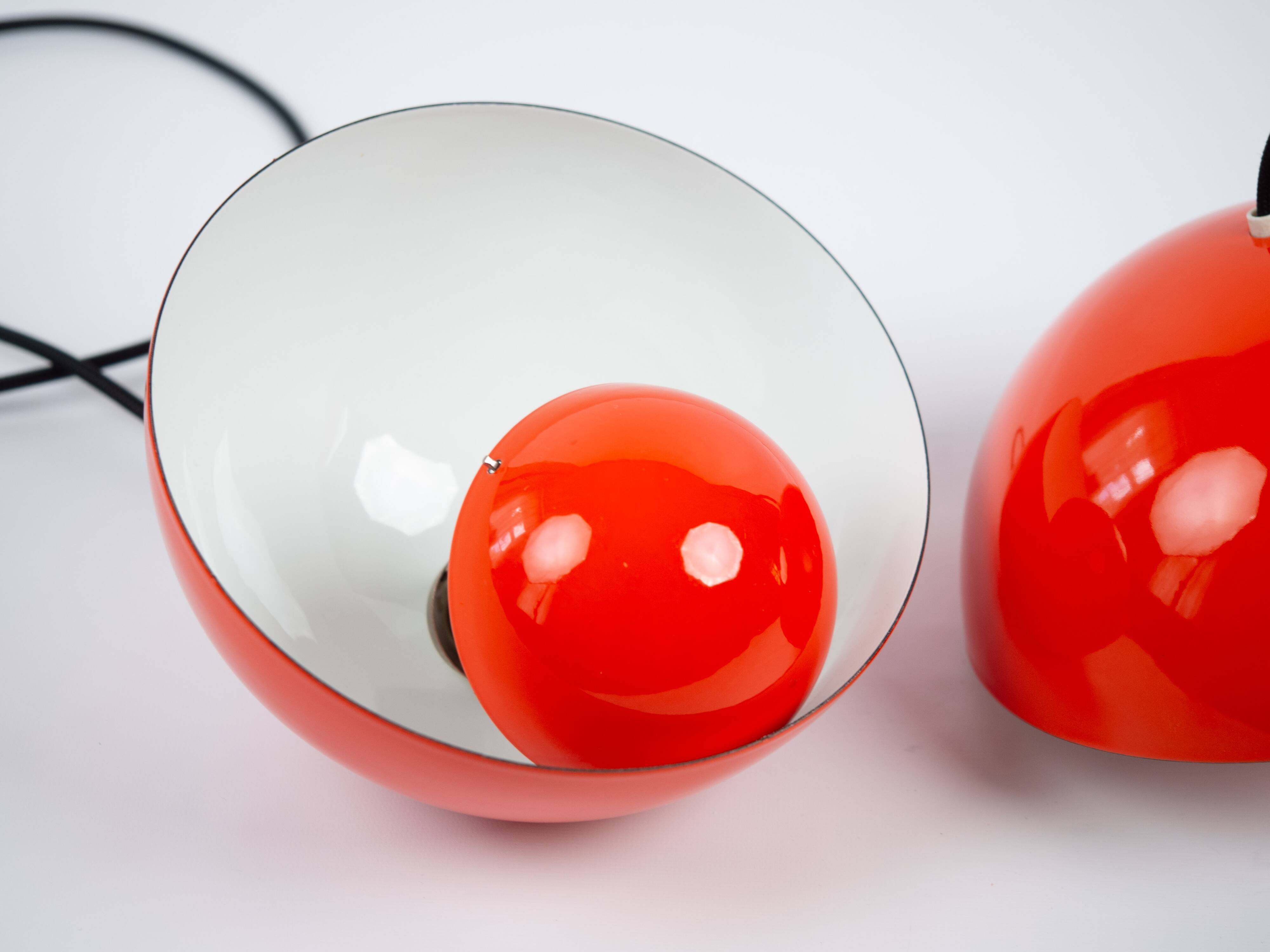 Paire de lampes vintage Flowerpot danoises par Verner Panton, Louis Poulsen 1968