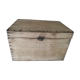 Wooden box aero-gummed chest storage deco