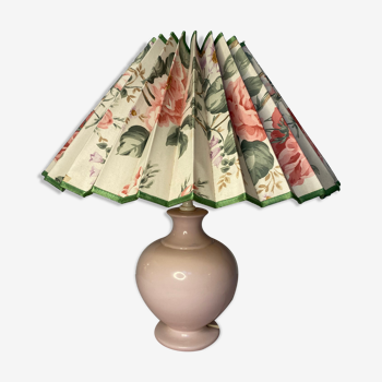 Flowery lampshade pleated