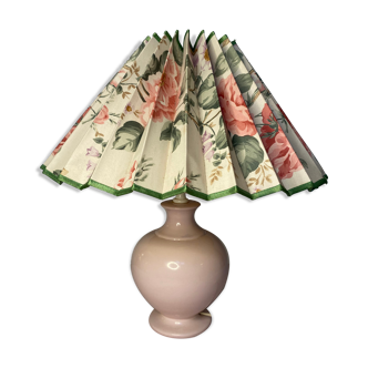 Flowery lampshade pleated