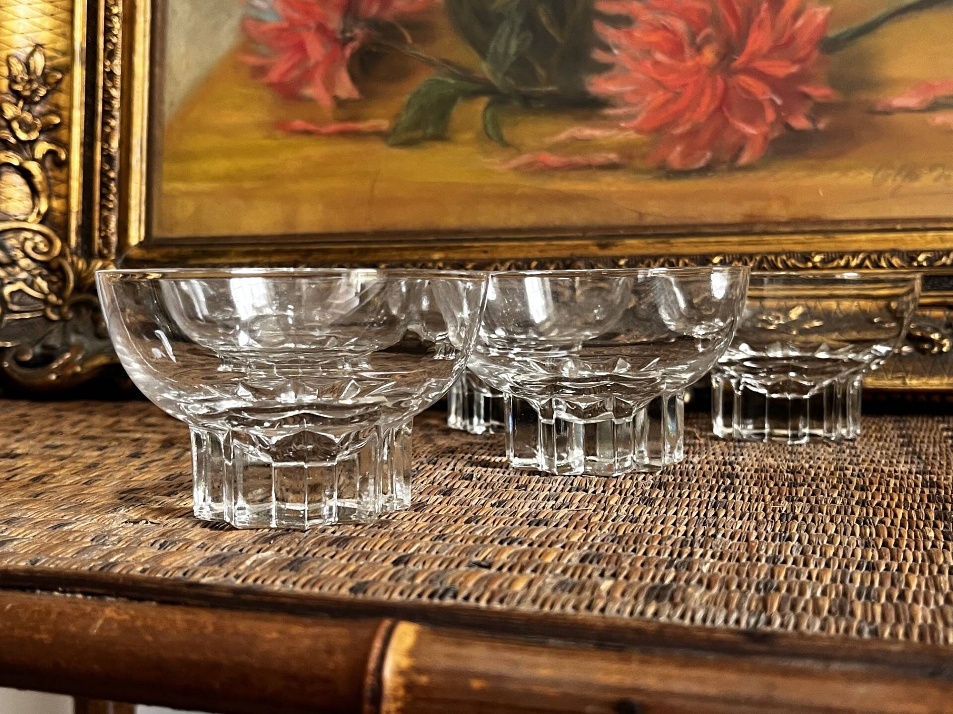 Antique champagne coupes