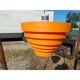 Vintage orange plastic pendant light