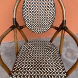 4 chaises Bistrot Parisienne Paris Rotin & scoubidou