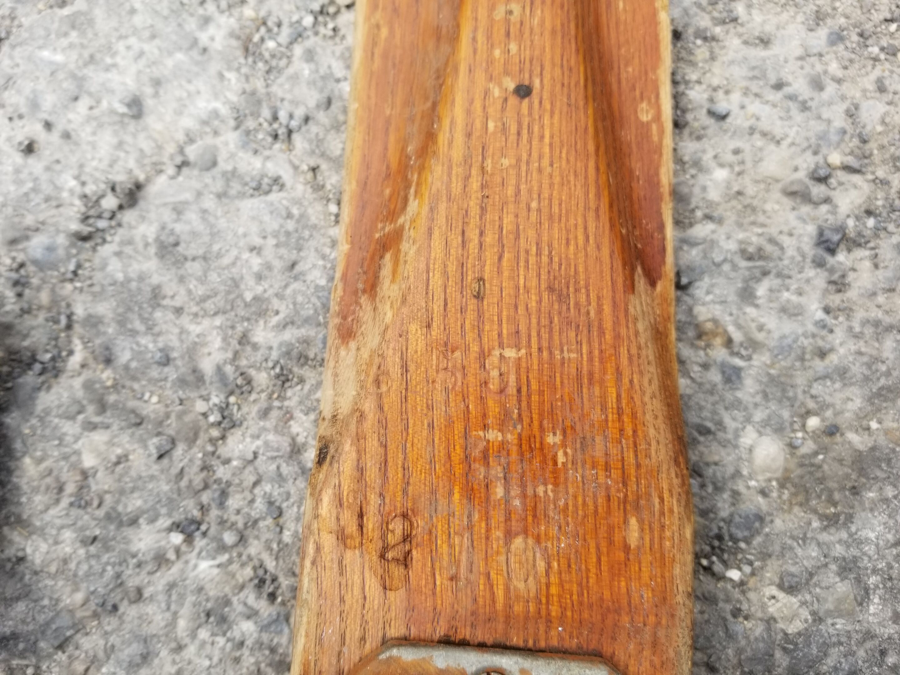 Ancienne paire de ski en bois - vintage