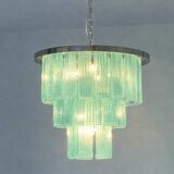 Contemporary Murano Glass Sputnik Chandelier in Sea Green Colour, Italian Style