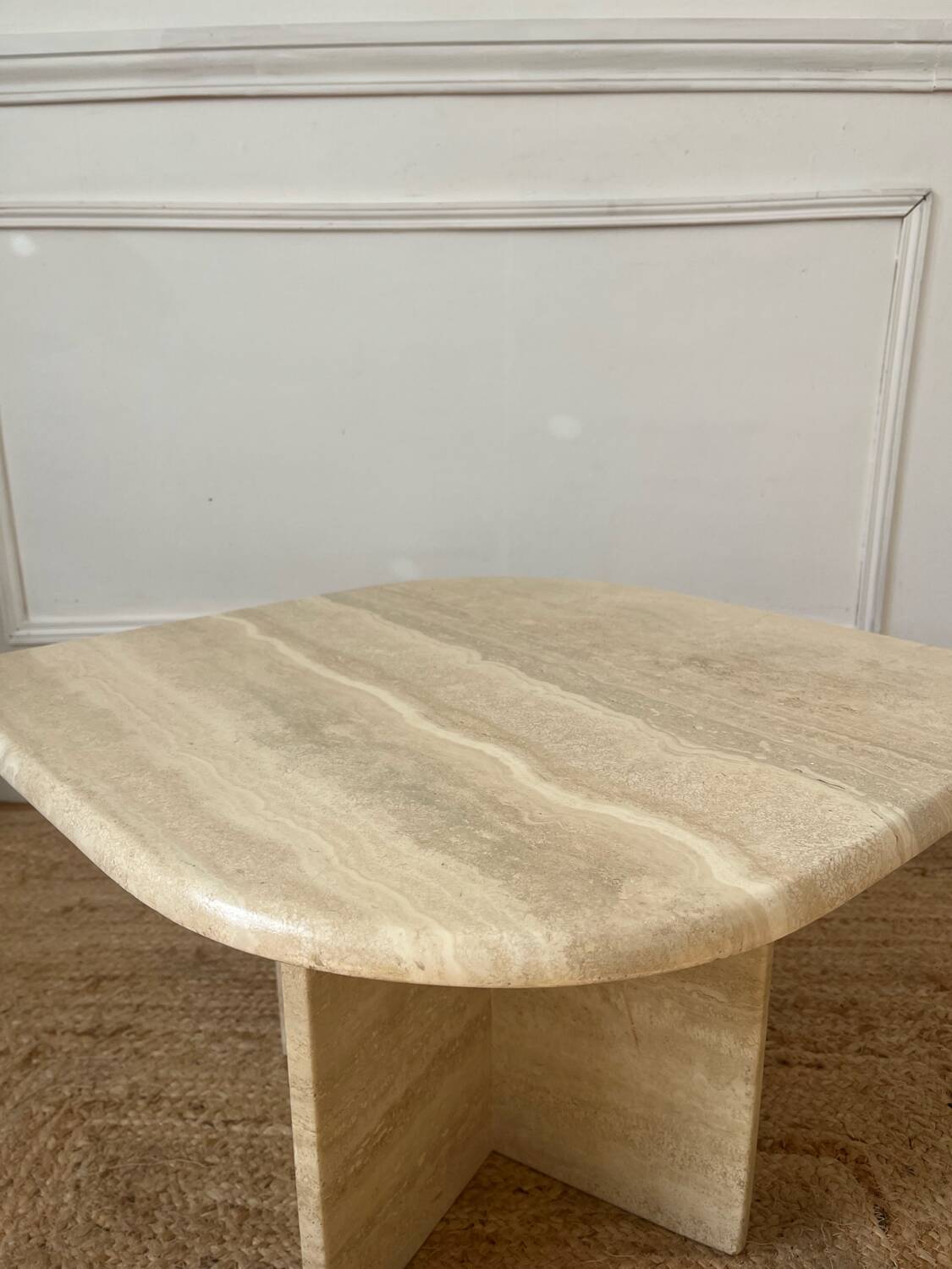 Vintage travertine coffee table