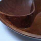 Yin Yang carved wooden pocket emptier from the 80s