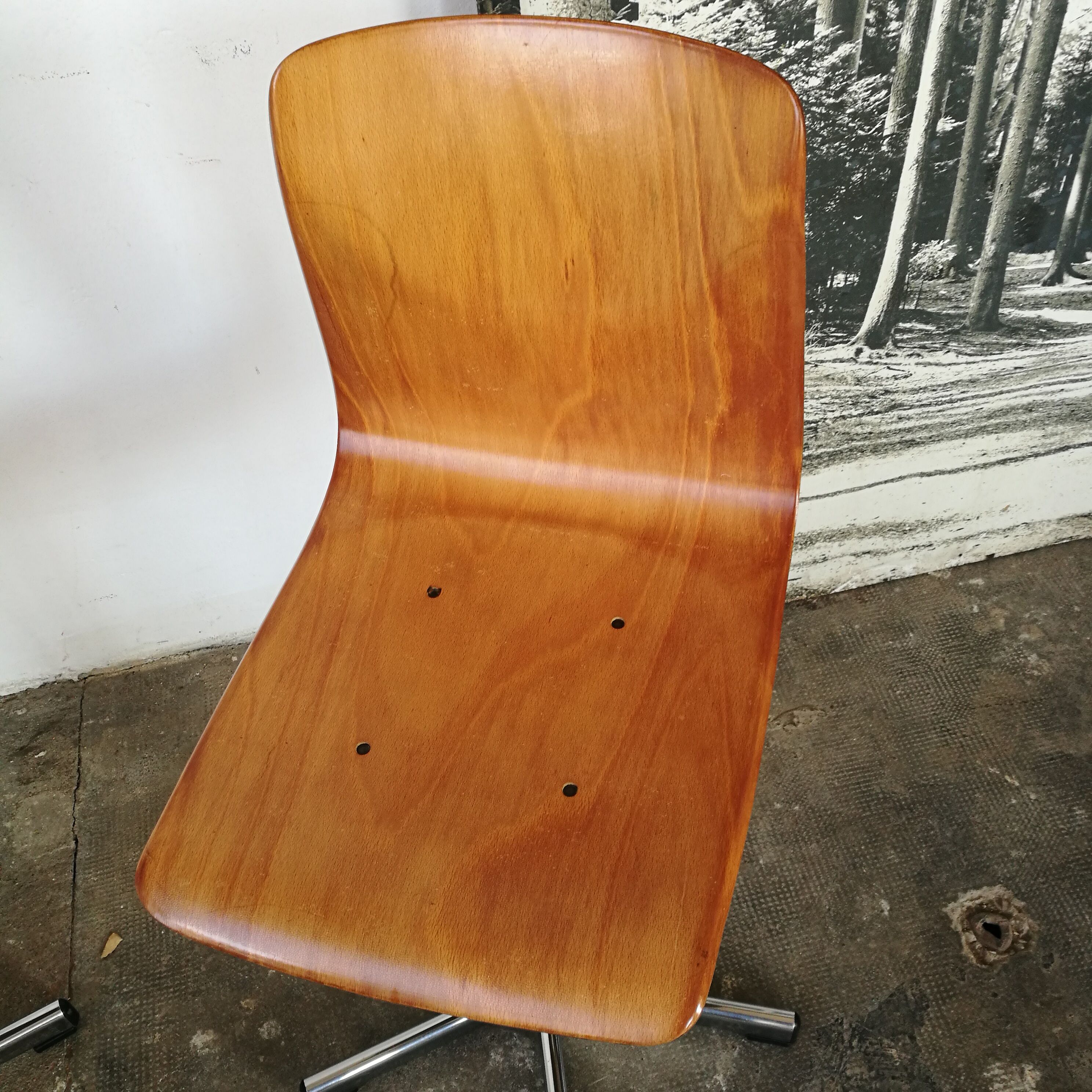 Pair of workshop chairs