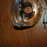 Pied de lampe en cristal Daum années 60