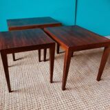 Three rosewood side tables by Séverin Hansen. Denmark 1965