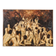 Grande peinture à l'huile "Purgatoire" des années 70