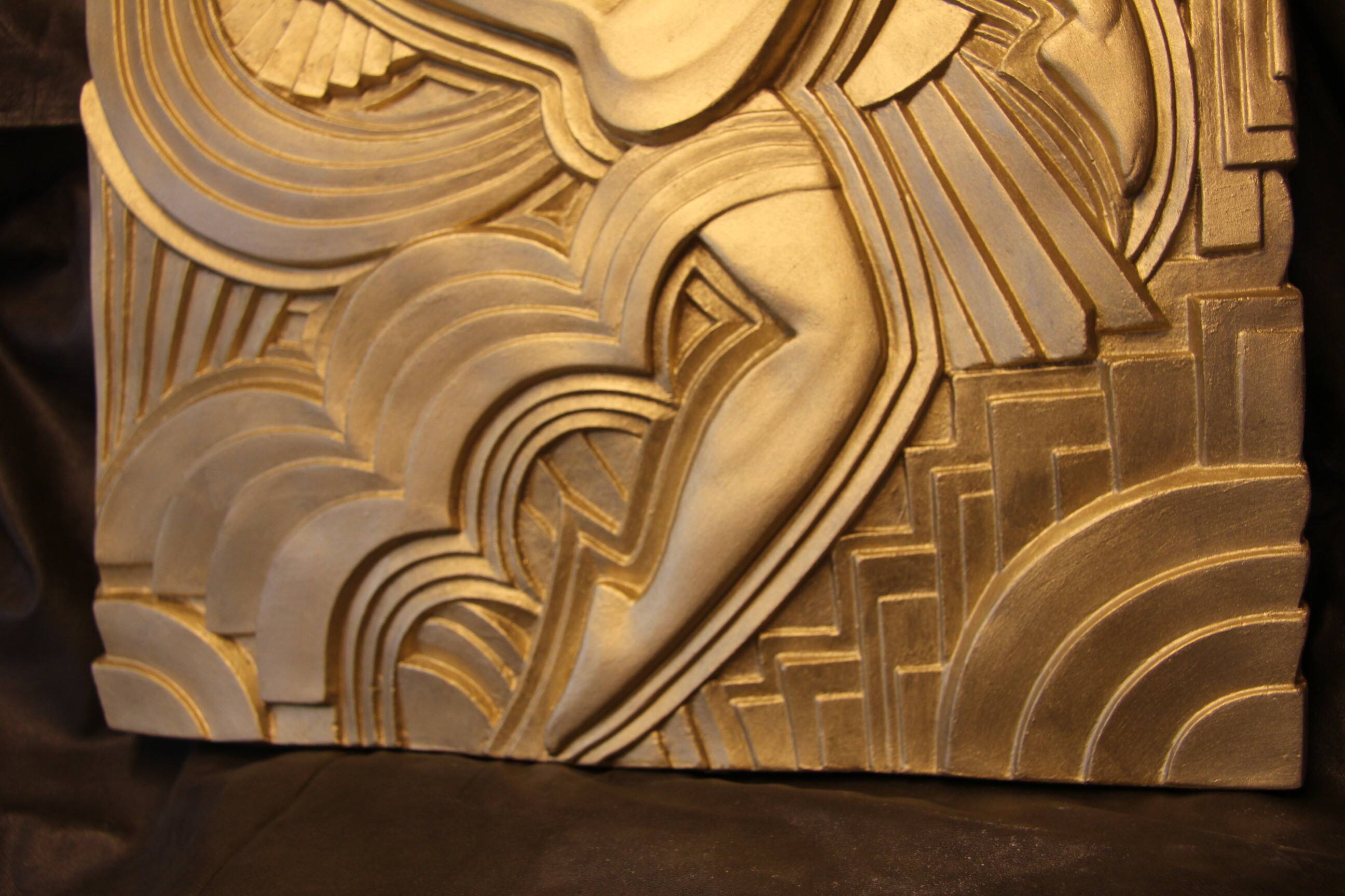 Bas-relief Art Deco, Folies Bergères Paris, French Art Deco