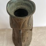 Art Nouveau pewter vase