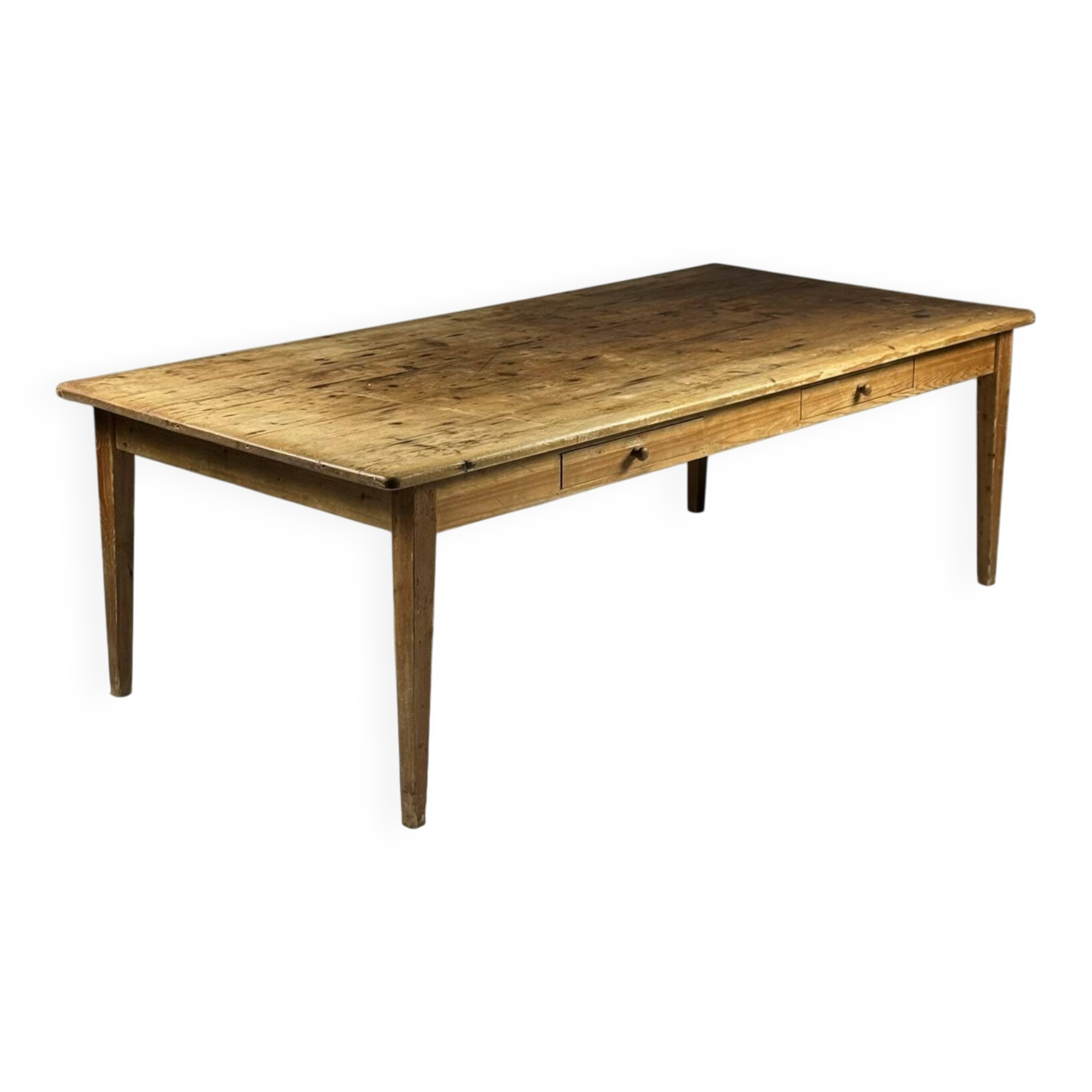 Table à manger anglaise ancienne en pin