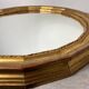 Miroir rond vintage en bois