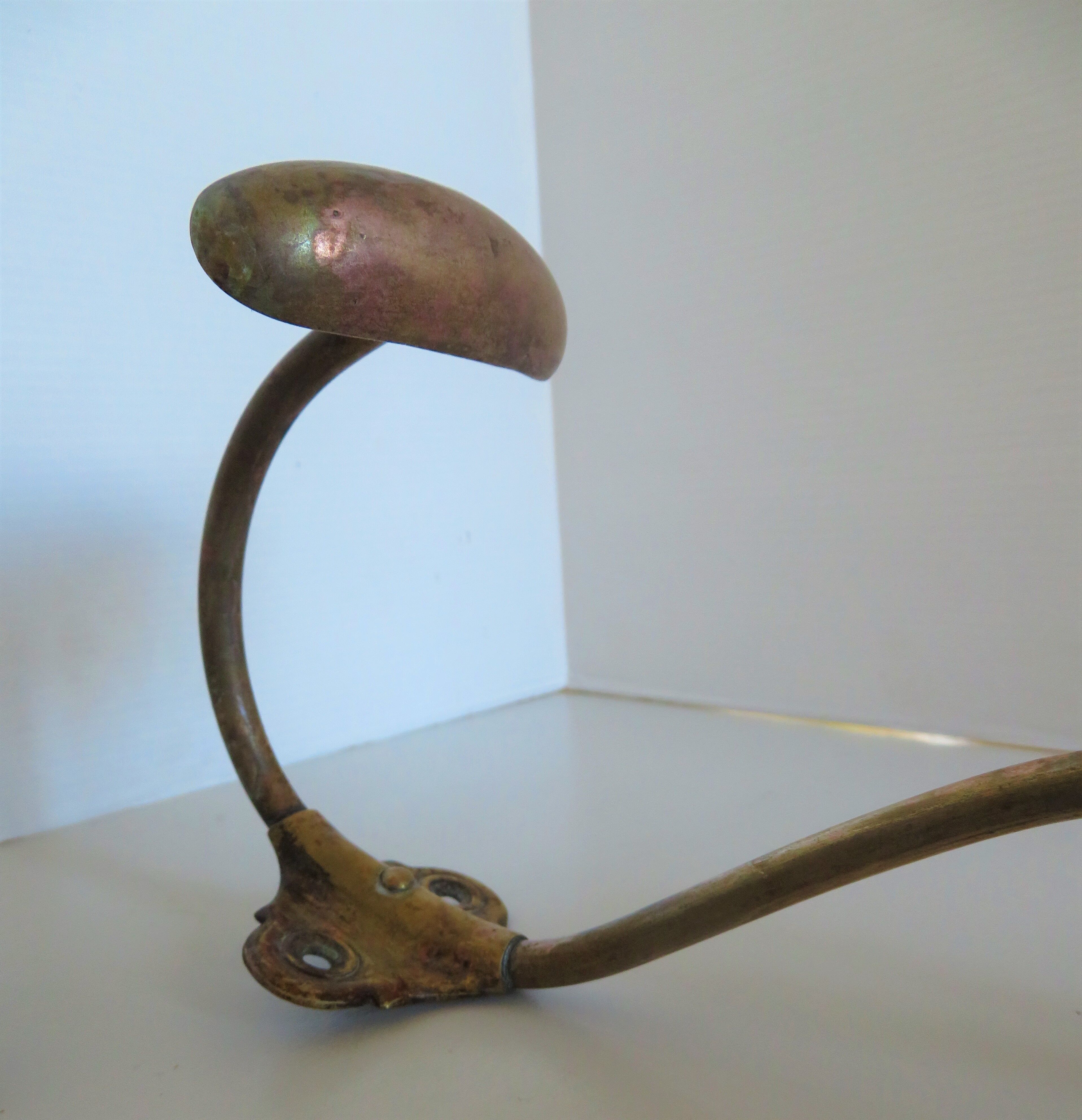Pair of brass hooks