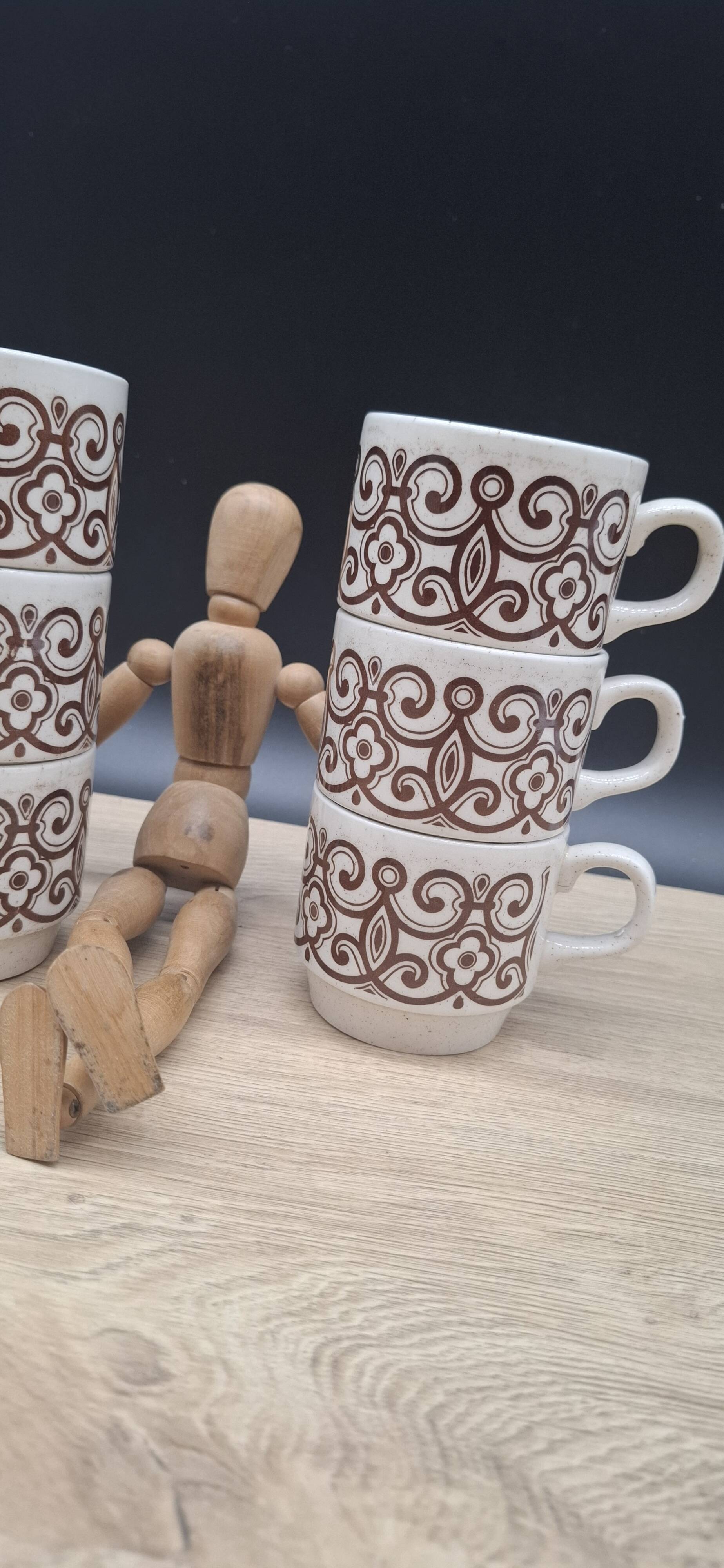 Set of 6 Biltons England mugs