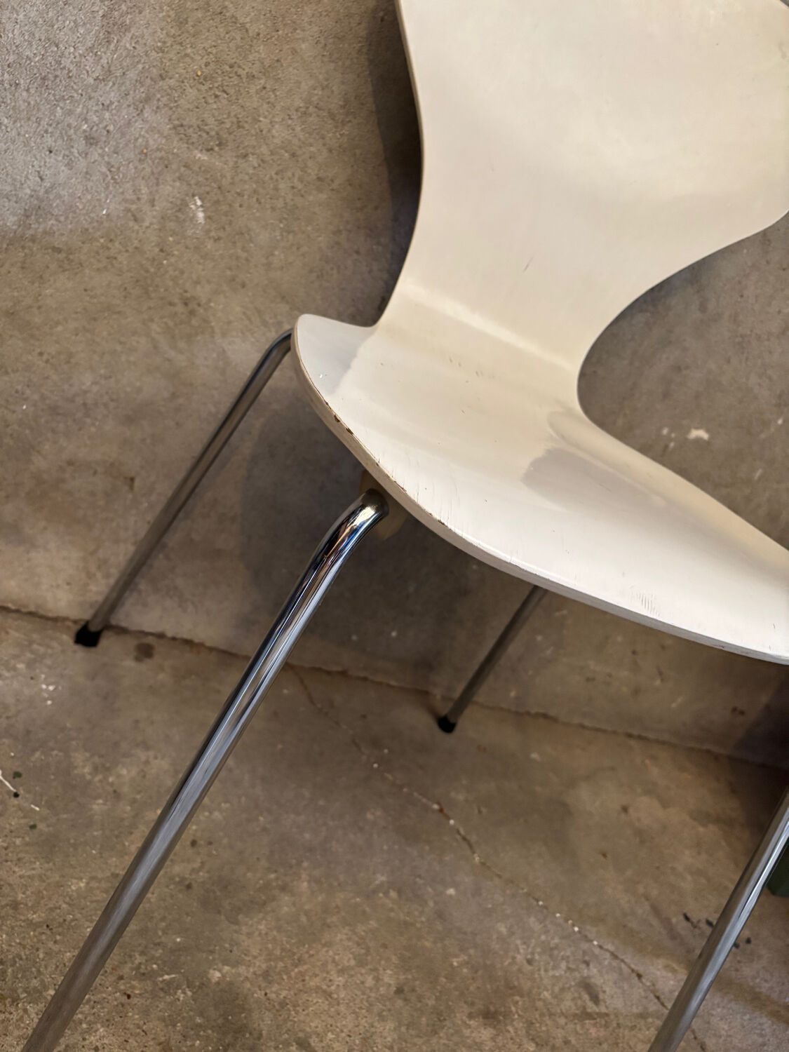 White Danish Phoenix chair