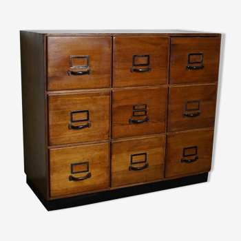 Vintage apothecary furniture in pine Germany 1950s