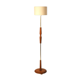 Lamppost in teak and brass 60 years